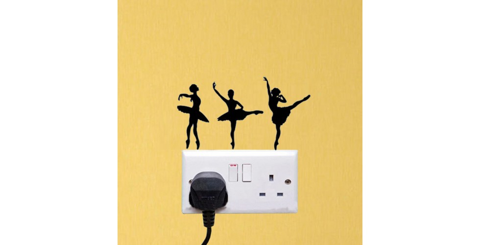 Light Switch Stickers Ballerinas (set of 3)