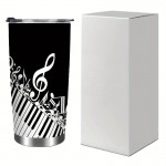 Stainless Steel Tumbler with Music Piano Keys