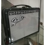 Aquarius Fender Black Tolex Metal Tin Lunch Box 