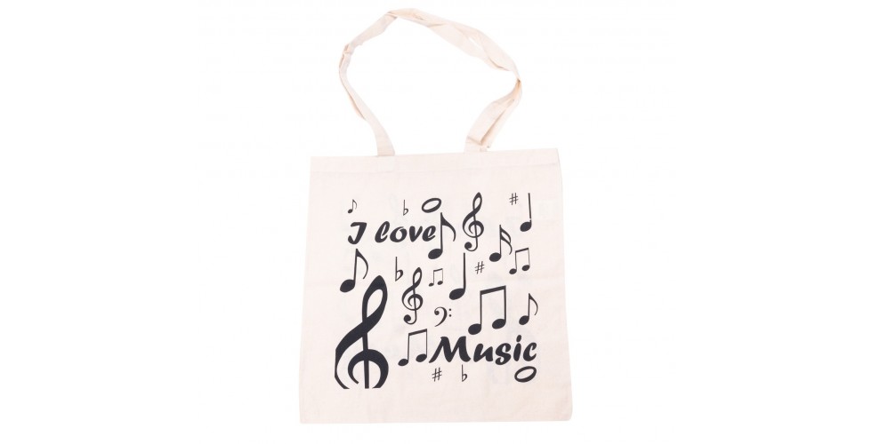Cotton bag I love music
