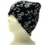Beanie hat with G-Clef & Music Notes