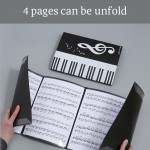 A4 6 Pages Folding Music Score Folder 