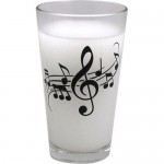 Pint Glass WAVY Staff Design