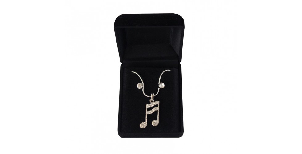 Necklace & Earrings Musical Note Semiquaver