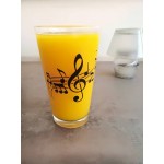 Pint Glass WAVY Staff Design